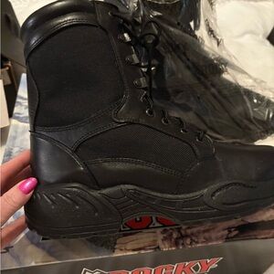 Rocky Women's Black Combat Boots